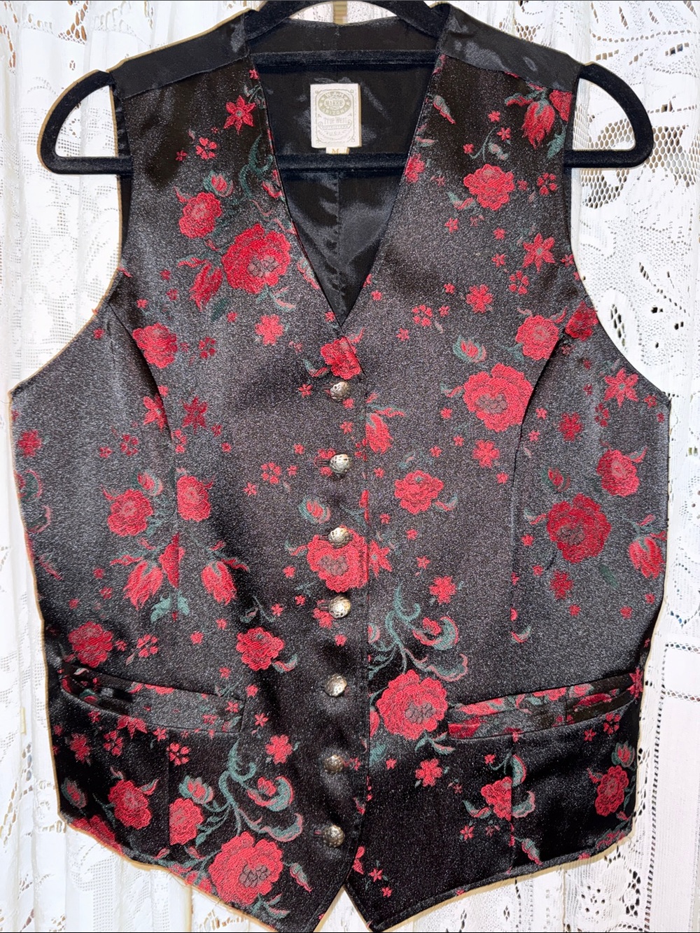 Western Wah Maker Arizona floral vest